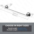22 Inch YOHOM Suction Cup Towel Bar for Shower Stainless Steel Bathroom Hand Towel Holder Suction Washcloth Holder