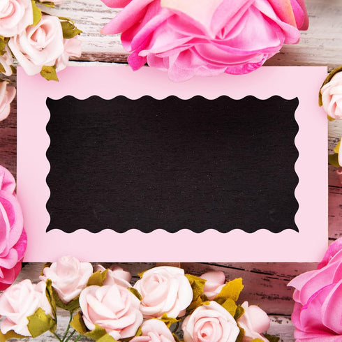 Whaline 65.6ft Valentine's Day Bulletin Board Borders, 4 Rolls Pink Series Die-Cut Strips for School Office Chalkboard