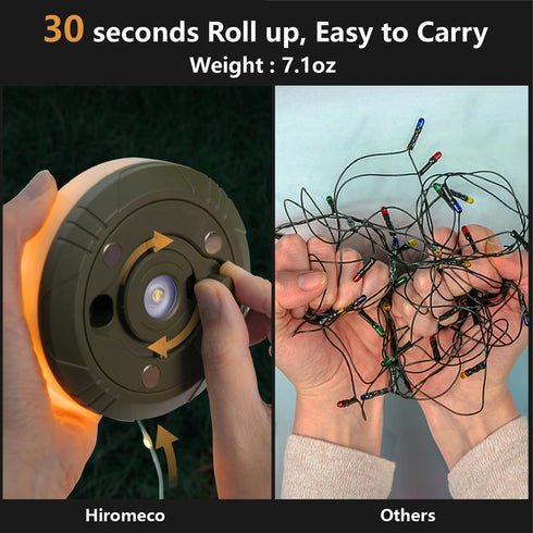 4 1 8 30s 29.52ft Camping Lights String Outdoor: in Christmas Outdoor String Lights with Lighting Modes - Recovery USB