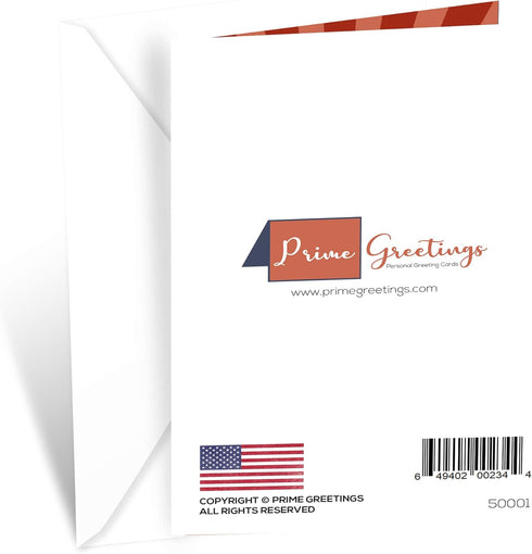 Prime Greetings Cheers and Happy Birthday Card for Brother, Eco-Friendly, Made in America, 5in x 7.75in with Premium