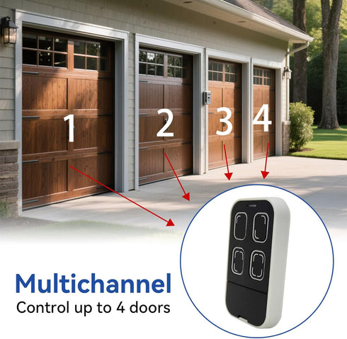 Oraneyun Programmable 4-Button 280MHZ-868MHZ Universal Garage Door Remote Universal Gate Remote Control Cloning
