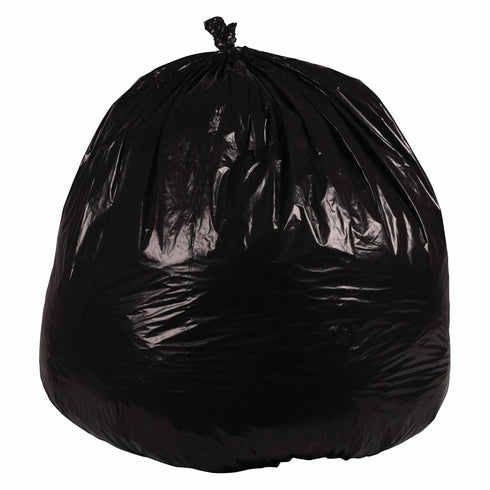45 1.2 40" 46", 10 10 Boardwalk Recycled Low-Density Polyethylene Can Liners, gal, mil, x Black, Bags/Roll