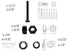 LBY 8 Sets 5/16-18×2-1/2'' Hex Head Screws Bolts(Fully Threaded), Nuts(Heavyd), Flat & Lock Washers Kit, Alloy Steel (Black)