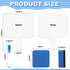 Harloon 72 Pieces Dry Erase Answer Paddle Set, 7.8 x 9.8 Inch, 24 Handheld Wooden White Board Auction Paddles with 24