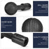 Sphere Rotary Burr for 4 1/2 and 5 Inch Angle Grinder, 5/8-11 Threads, Ball Gouge Attachments for Woodworking