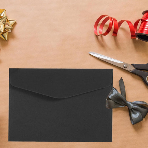 YOKIVE 24pcs Gift Card Envelopes, 11x8cm Mini Envelopes for Thank You Cards, Graduation, Wedding, Birthday - Black