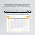 Magnetic 3 Ring Binder Locking Mechanism, 1 Inch D Shaped Rings for Hanging 8.5 x 11 Inch Sheets of Paper