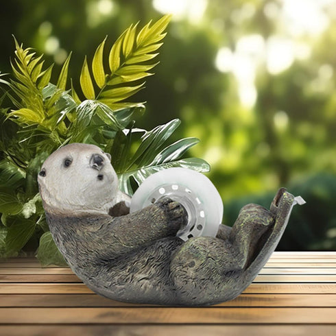 Cute Otter Tape Holder, Funny Animal Office Desk Tape Dispenser for Home and Office Accessories