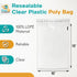 10 x 13 Clear Plastic Poly Bags 1.5 Mil Self Seal Packaging for Apparel, Jewelry, Documents, Prints, Gifts, Storage – Resealable (100 Pack)