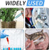 10 Pack 10ml/cc Large Syringe, No Needle, Plastic Liquid Small Syringes, Individually Wrapped for Science, Measuring,