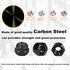 Mriuuod M5 100PCS M5x0.8mm 8mm Locknuts Metric Nylon Inserted Hex Lock Nuts Self-Lock Nylon Insert Carbon Steel Self
