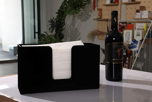 IEEK Paper Towel Dispenser Wall Mount Acrylic Paper Towel Holder for Bathroom Office and Kitchen,Hand Towel Dispenser