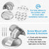 Magnetic Door Stopper, Self Adhesive Floor Mounted Door Stop, Brushed Stainless Steel Magnetic Door Catch Holder