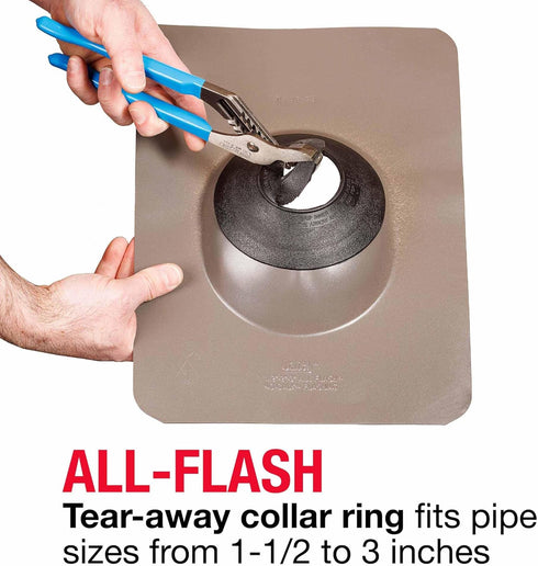 Oatey 12976 Calk Aluminum Flashing, 1.5-Inch-3-Inch, Metal by Oatey