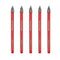 Masonry Concrete Drill Bit Set - FOCSTOL 5pcs 5mm Carbide Drill Bits Set with Round Shank for Wood Plastic Foam Tiles