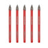 Masonry Concrete Drill Bit Set - FOCSTOL 5pcs 5mm Carbide Drill Bits Set with Round Shank for Wood Plastic Foam Tiles