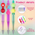 Yeaqee 150 Pieces Beadable Pens Kit, 50 Pieces Colors Plastic Beaded Ballpoint Pens, 50 Pieces Foil Thank You Cards