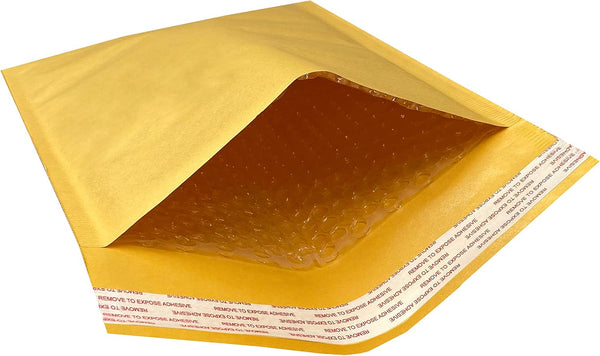 Kraft Bubble Mailers Pack and Ship, 100 Pack, #2 - 8.5" x 12"