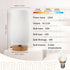 Small Bedside Table Lamp with 3 Color Temperatures | Minimalist Dimmable Nightstand Lamp for Study & Reading