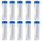 50 Pcs Centrifuge Tubes - 50 ML Plastic Test Tubes with Blue Screw Caps, Clear 4-3/5 Inch Leak-Proof Vials for Cold