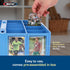 BCW Collectible Card Bin - Single Blue | Storage Box for Trading Cards Holds 3200 Cards | Includes 4 Card Storage