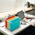 MaxGear Acrylic File Organizer Box, Clear Desktop Storage for Letter/A4 File Folder, Built-in Handles for Home Work