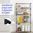 30 Pack Black Wire Shelf Clips, 1 inch Plastic Shelving Clips for Wire Shelving System, Shelf Support Clips (15 Pairs)