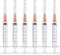 3ml Syringes, 25 Gauge 1 Inch Needle, Luer Lock Disposable Accessories for Lab, Pack of 25