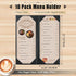 4.25" 11" Pack 10 2 (10, 2 (4.25 11 inch)) Restaurant Menu Covers Holders x | of Synthetic Leather Double Fold Panels