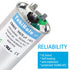 YukiHalu 50+5 uF 50/5 MFD 370 or 440 VAC CBB65 Dual Run Capacitor for Air Conditioner, Motor Run, Heat Pump