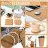 BENECREAT 8 Pack 12x12 Inch Cork Board, 3mm Thick Square Tiles for Bulletin Boards, Wall Decoration, DIY Crafts