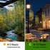 HSBMTBDBF 66 IP65 Solar Hanging Garden Lights, LED Artificial Willow Leaf Solar String Lights Outdoor, Birthday Gifts