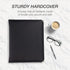 Samsill Classic Professional Binder, 3 Ring Binder with 1.5 Inch Brass Round Rings, Zipper Closure, Black