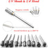 BIGOU Carbide Rotary Burr Set - 10PCS Double Cut Carving Burr Bits, Tungsten Carbide 1/8" Shank for DIY Metal Polishing