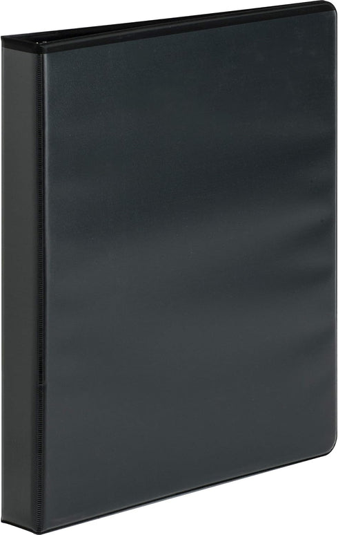 Sparco 19600 Black Round Ring View Binder, 1-Inch Capacity, 11-Inch x 8-1/2-Inch