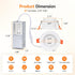 3 Inch Dimmable, 2700K-5000K 5CCT 680lm, 2-Pack Anti-Glare Recessed LED Lights with Night Light, Deep Baffle Downlight