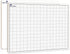 SCRIBBLEDO 11”x14” Large Graph Dry Erase Board with Double-Sided .75” Cells for Home School Classroom Use