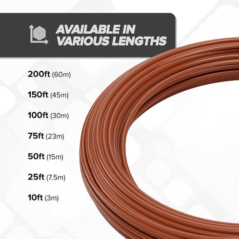 18/4 25 18 4 25 (7 THE CIMPLE CO Thermostat Wire FT - Insulated Solid Copper Wiring for HVAC, Furnaces, Video
