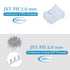 JST PH 2.0 mm Pitch 2-Pin JST Wiring Connecting IC Male Plugs, 50 Sets/200 Pieces Connector Kit