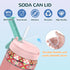 4 Pack 4 3 Soda Can Lids with Straw, Color Can Covers for Soda with Reusable BPA-Free, Can Lid Built w/ Sizes Fits