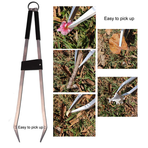 Long Trash & Garbage Picker Grabber Tool - Lightweight Aluminium Litter Pick Up Stick, Garden Nabber