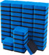 Favourde 48 Pack Magnetic Whiteboard Dry Eraser Cleansers for Classroom, Home and Office (Blue)