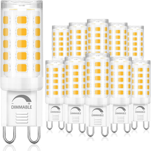 10 Pack G9 Bulb Dimmable 4W (40W 4000K T4 Bulbs G9 120V 360Beam winshine LED Halogen Equivalent) Natural Daylight