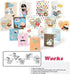 Huralona Handmade DIY Greeting Card Kits, 16 Blank Cards with Colorful Envelopes for Craft Birthday Invitations