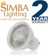 Simba Lighting LED GU10 5W Non-Dimmable Spot Light Bulb, 6 Pack, Halogen 50W Replacement, 5000K