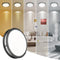 7.5 Inch Round Black Ceiling Light Fixture for Living Room - 7.5