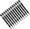 YOKIVE 12 Pcs Ballpoint Pen with Stylus Tip, 2 in 1 Black Ink Metal Shell 1.0mm Pen Tip for Touch Screens, Office