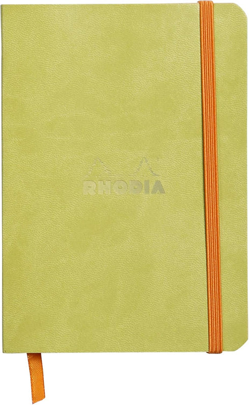 Rhodia Rhodiarama SoftCover Notebook - Anise Cover - 72 Lined Sheets - 4 x 5 1/2 (117306C)