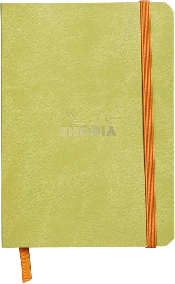 Rhodia Rhodiarama SoftCover Notebook - Anise Cover - 72 Lined Sheets - 4 x 5 1/2 (117306C)