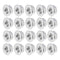 M8 x 1.25mm Serrated Flange Hex Lock Nuts, 20pcs Hexagon Flange Nuts, 304 Stainless Steel, Full Thread, DIN6923 Standard